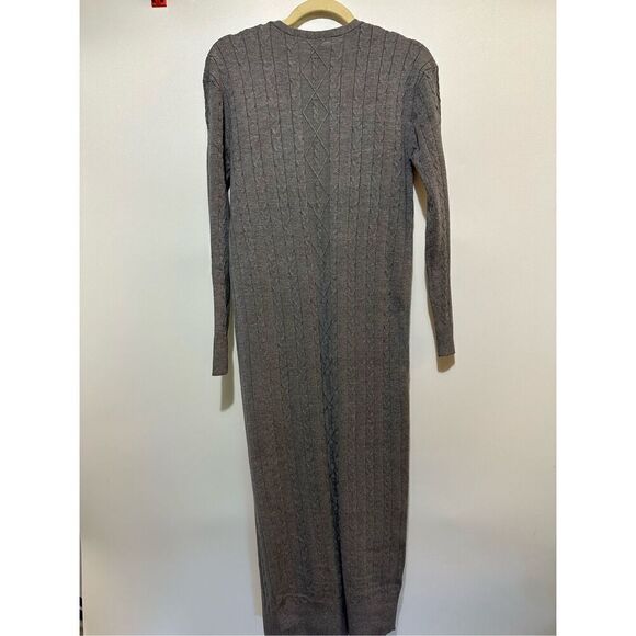 Grey Knit maxi dress set - Picture 7 of 9